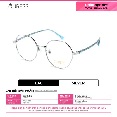 Gọng kính cận 2035 2018 chất liệu titan thời trang mắt kính OURESS nam nữ siêu nhẹ siêu bền