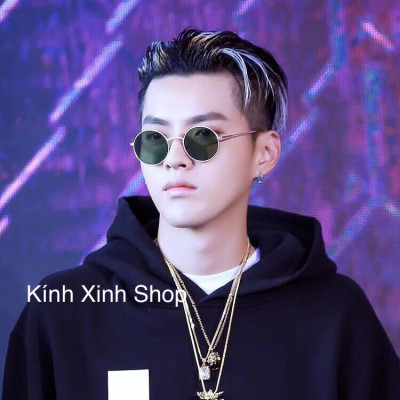 Kinh râm, Kính mát Nam Nữ Mắt Tròn Thầy Bói Chống Nắng, Chống Lóa Uv Thời Trang Hàn Quốc Cao Cấp