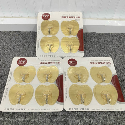 Vỉ móc dán tường cường lực siêu dính, móc treo quần áo túi xách vật dụng nhà bếp