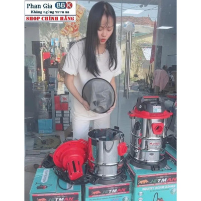 [chính hãƞg] Máy hút bụi KHÔ ƯỚT JETMAN 18L CÔNG SUẤT 1600W, CÓ CHỨC NĂNG THỔI, 100% DÂY ĐỒNG