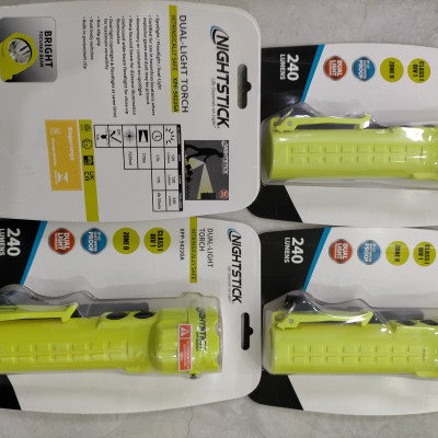 Đèn Pin Chống Cháy Nổ Nighstick code XPP-5422GA, 240LUMEN, Sử Dụng 3 Pin AA, Màu Xanh Chuối