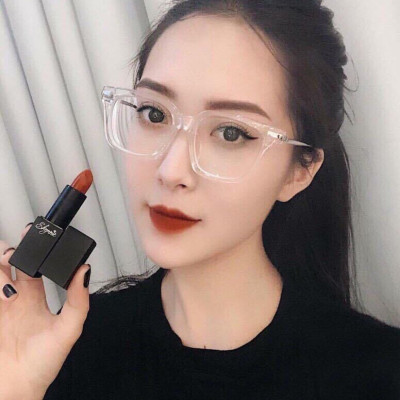 Kính mắt thời trang cho nam và nữ dáng vuông basic trắng trong 