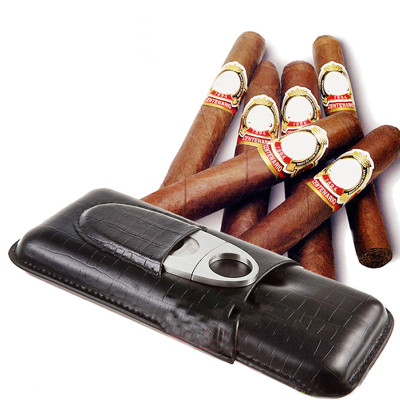 Ống Đựng Ba Điếu Xì Gà Chất Liệu Bằng Da BLP307B 