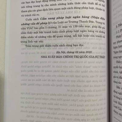 Cẩm nang pháp luật ngân hàng (Nhận diện những vấn đề pháp lý)