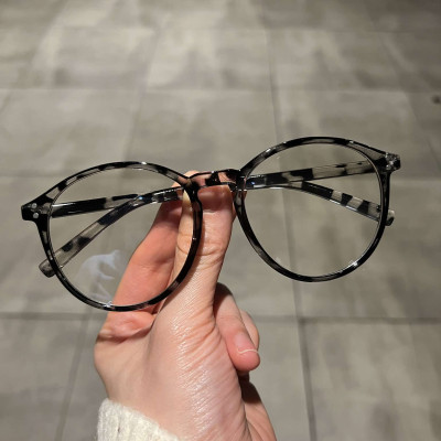 Kính mắt tròn to nam nữ thời trang + tặng phụ kiện hộp đựng khăn lau