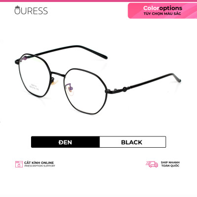Gọng kính hợp kim thời trang nam nữ siêu nhẹ siêu bền OURESS JT6710