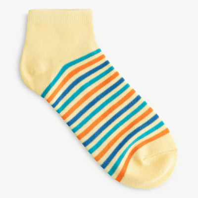 Tất / Vớ Cổ Ngắn ROUTINE chất liệu Cotton Phối Màu Kẻ Sọc Freesize - 10F23SOC016 | LASTORE MENSWEAR