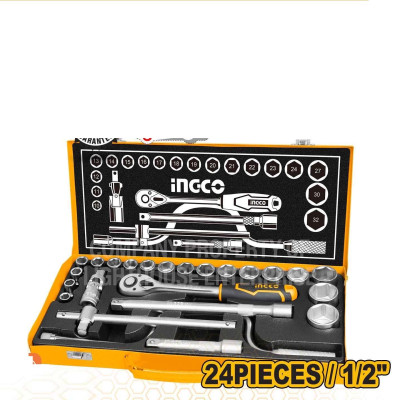 BỘ 24 CÁI ĐẦU TUÝP (1/2INCH) INGCO HKTS0243 - HÀNG CHÍNH HÃNG