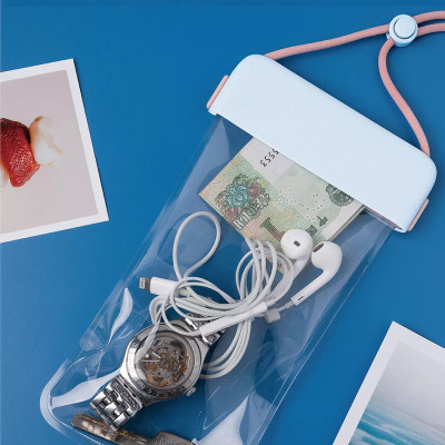 Túi chống nước waterproof cao cấp cho điện thoại 6.9 inch trở xuống chuẩn chống nước IPx8 hiệu WIWU Aqua không ảnh hưởng chất lượng ảnh chụp quay video - hàng nhập khẩu