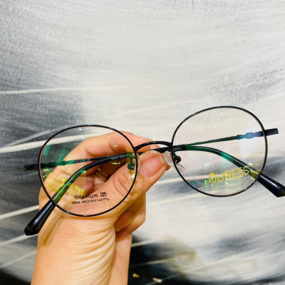 Gọng kính cận 9055 chất liệu titan thời trang mắt kính OURESS nam nữ siêu nhẹ siêu bền
