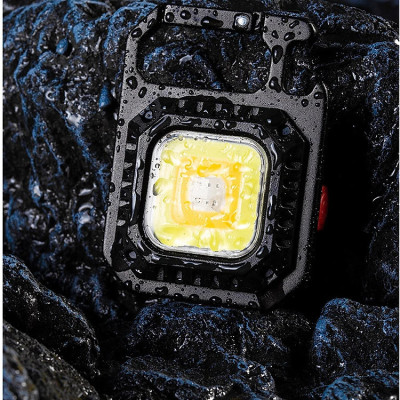 Móc Khóa Đèn Pin Đa Chức Năng Có Chống Nước Tặng Kèm Cáp Sạc - Hàng chính hãng 