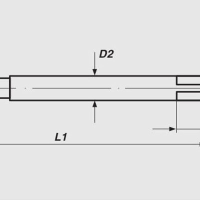 Mũi taro thẳng Volkel M 6 x 1.0