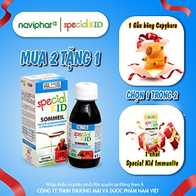 TPBVSK Special Kid Sommeil – Giúp ngủ ngon giấc, ngủ sâu giấc (125ml) [Siro – Nhập khẩu Pháp]