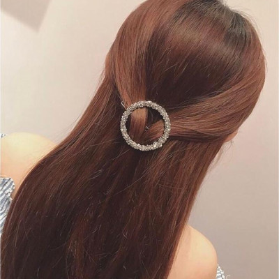 Kẹp tròn lấp lánh - phụ kiện tóc style Hàn Quốc