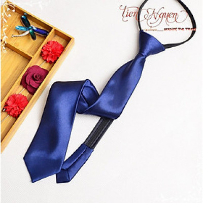 Cà vạt nam Cavat thắt sẵn bản nhỏ 5*35cm
