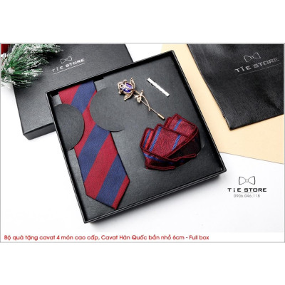NHIỀU MẪU Cavat Bộ Cao Cấp Hàn Quốc 4 món Phụ Kiện - Full box kèm túi xách