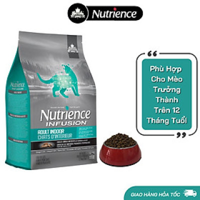 Thức Ăn Cho Mèo Trưởng Thành Nutrience lnfusion Bao 500g - 2.27kg Vị Gà Tây Rau Củ Trái Cây Tự Nhiên Giúp Mượt Lông Tiêu Búi Lông
