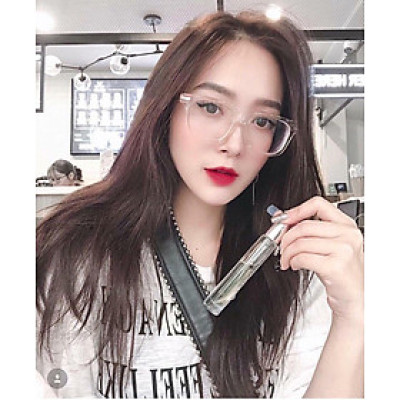 Kính Mắt vuông Trong suốt gọng kim loại ulzzang Hàn Quốc