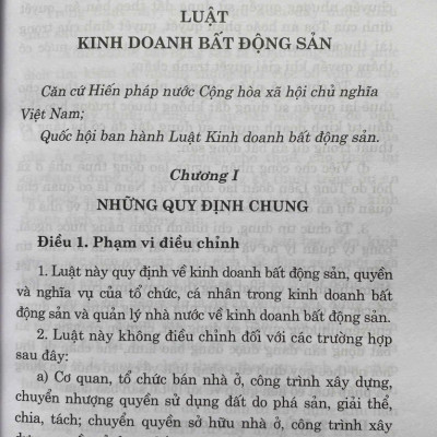 Luật Kinh Doanh Bất Động Sản  Năm 2023 ( Sửa đổi, bổ sung năm 2024 )