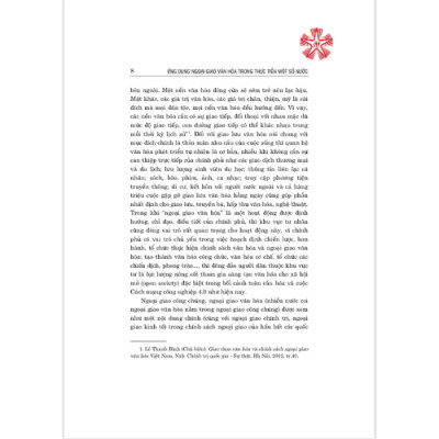 Ứng dụng ngoại giao văn hóa trong thực tiễn một số nước (Giáo trình dành cho sinh viên, học viên ngành ngoại giao)