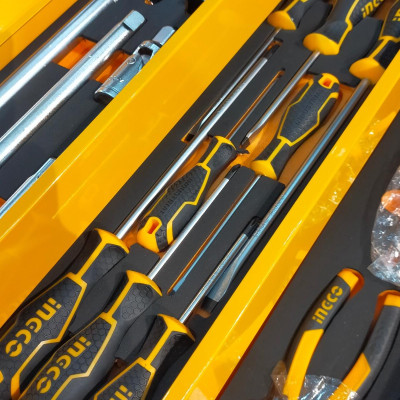 BỘ 59 CÔNG CỤ TRONG HỘP SẮT INGCO HTCS15591 - HÀNG CHÍNH HÃNG