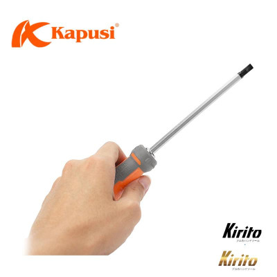 Tua vít 2 đầu dẹp/bake Kapusi 6x100/6x150/6x200, chất liệu thép CRV cao cấp