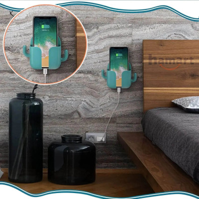 Giá Để Điện Thoại Dán Tường Đa Năng Đựng Điều Khiển Remote Màu Trắng Keo Siêu Dính Tiện Lợi