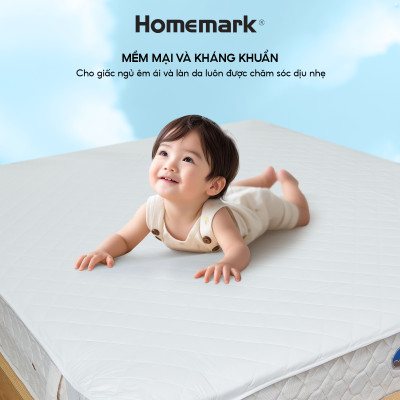 Tấm bảo vệ nệm chống thấm nước Homemark - 4 lớp bảo vệ đệm tuyệt đối, ngăn bụi bẩn, dễ vệ sinh