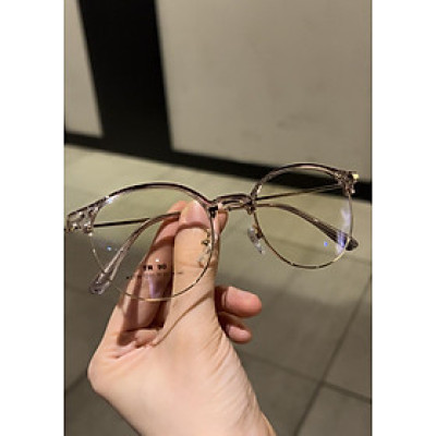 Kính Mắt tròn kim loại nhẹ thời trang Hàn Quốc 