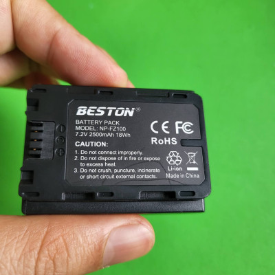 Bộ Pin NP-FZ100 2500mAh + Sạc Beston Dùng Cho Máy Ảnh Sony a7m4 a7m3 A7c A7R3 A7R4 A7R4 7RM3 A9M2 A7S3 a6600 - Hàng nhập khẩu