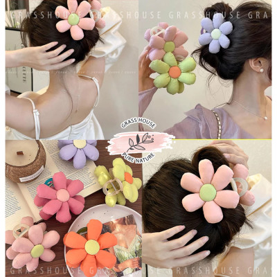 KẸP TÓC CÀNG CUA BÔNG HOA TRƠN 6 CÁNH