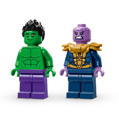 LEGO SUPERHEROES 76312 Đồ Chơi Lắp Ráp Xe Tải Hulk Đối Đầu Thanos (229 chi tiết)