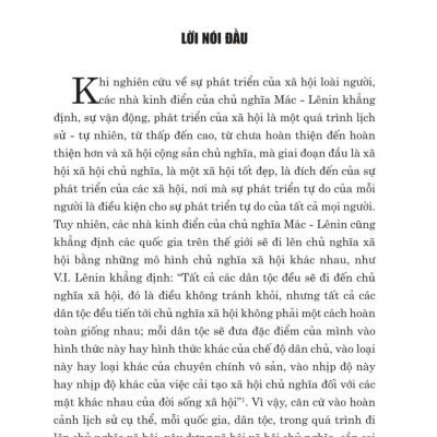 Nhận thức lý luận về chủ nghĩa xã hội và con đường đi lên chủ nghĩa xã hội ở Việt Nam - bản in 2024