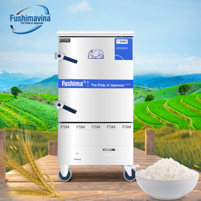 [CỬA HÀNG CHÍNH HÃNG] Tủ nấu cơm dùng gas và điện 10 khay