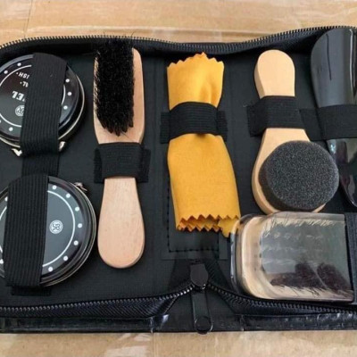 Bộ dụng cụ đánh giày 7 món kèm xi tiện lợi