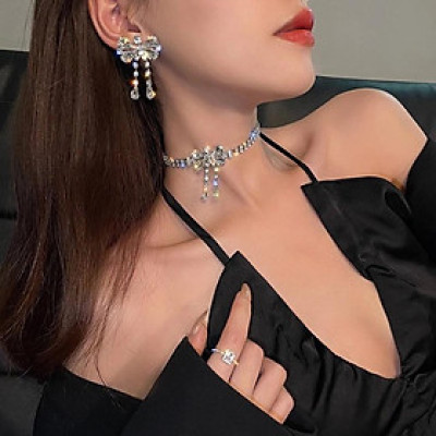 Earrings đeo tai nữ hình nơ barbie sang chảnh