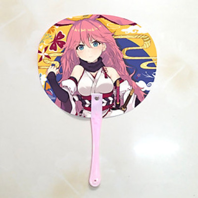 Qụat cầm tay in ảnh 2 mặt khác nhau Honkai Impact 3