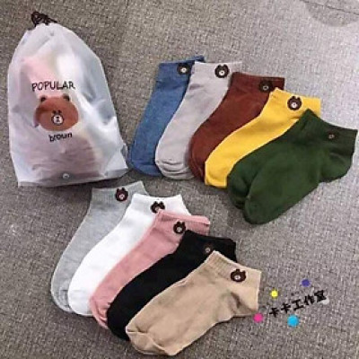 sét 10 đôi tất gấu hàng loại 1 loại đẹp