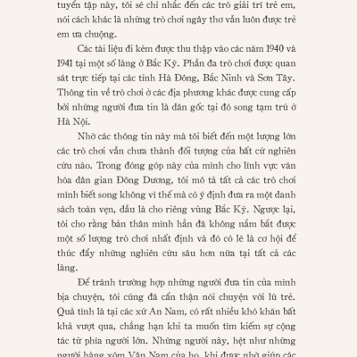 Trò Chơi Của Trẻ Em Ở Bắc Kỳ