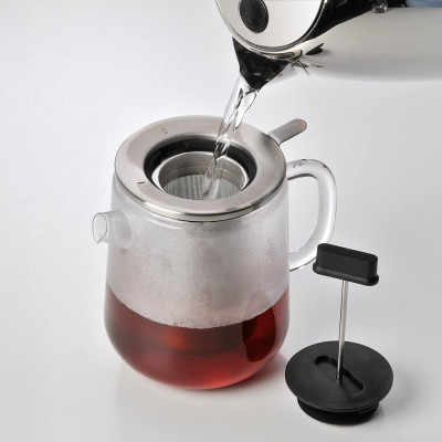 Ấm pha trà giữ ấm WMF Tea pot with strainer & rechaud SensiTea Hàng chính hãng