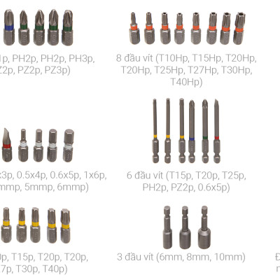 BỘ DỤNG CỤ BOSCH 43 MÓN (MỚI)  - Hàng chính hãng