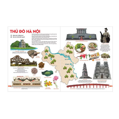 Đất Nước Gấm Hoa - Ấn Bản Lưu Dấu 63 Tỉnh Thành - Kim Đồng