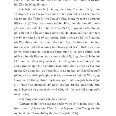 Nhận thức lý luận về chủ nghĩa xã hội và con đường đi lên chủ nghĩa xã hội ở Việt Nam - bản in 2024