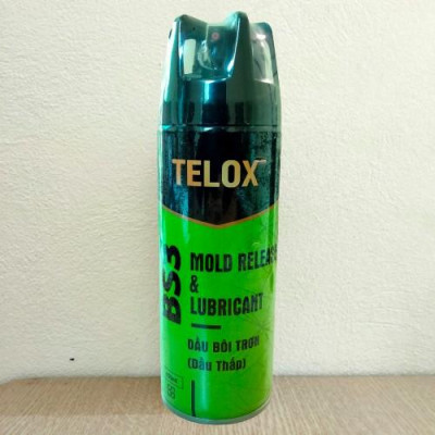 Thùng 24 bình xịt bôi trơn tách khuôn nhựa công nghiệp Telox BS3 (thấp) 450ml
