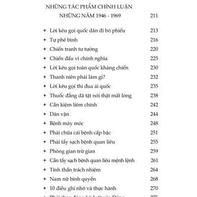 Một số tác phẩm chính luận tiêu biểu của Chủ tịch Hồ Chí Minh - bản in 2025
