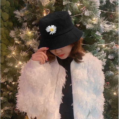 Mũ bucket Unisex nam nữ thêu Hoa Cúc - Nón Ulzzang vành tròn - LEGEND SNEAKERS MD11