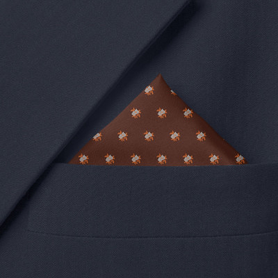 Khăn lụa tơ tằm cài túi áo Vest cho Nam - Vạn