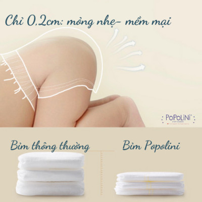 Tã quần Popolini size XL42 12-17kg