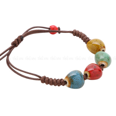 Combo 2 Dây Sứ 3-4 Hạt A 262 - Móc Khóa A 261 (Mẫu Ngẫu Nhiên)