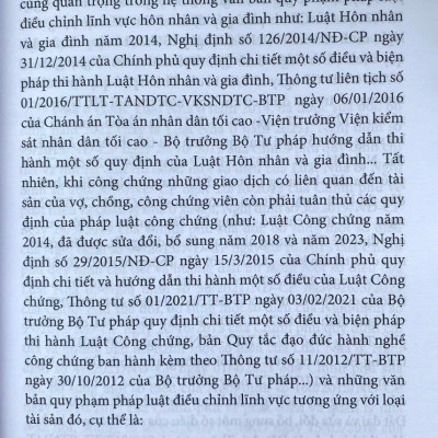 Giao Dịch Dân Sự Liên Quan Tới Tài Sản Của Vợ, Chồng Qua Thực Tiễn Hành Nghề Công Chứng
